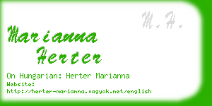 marianna herter business card